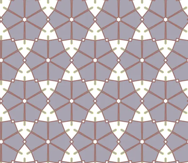 Patrón Ornamental Geométrico Sin Costuras Fondo Abstracto — Vector de stock