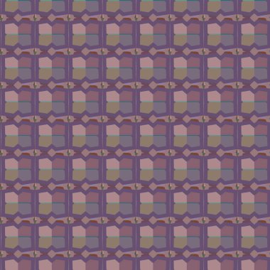 Geometrik şekilli kusursuz desen vektör çizimi