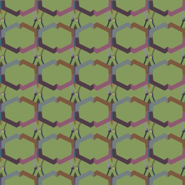 Geometrik şekilli kusursuz desen vektör çizimi