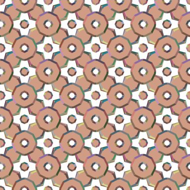 Geometrik şekilli kusursuz desen vektör çizimi