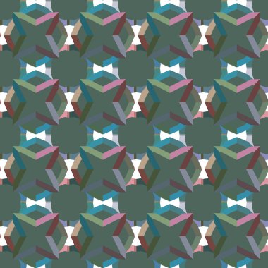 Soyut geometrik şekilli kusursuz desen