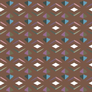 Geometrik şekilli kusursuz desen vektör çizimi