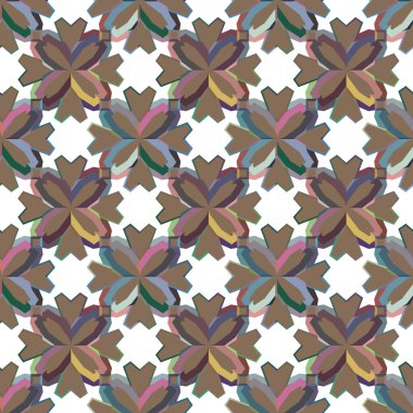 Soyut geometrik şekilli kusursuz desen