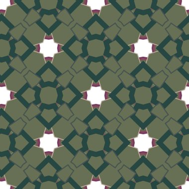 Geometrik şekilli kusursuz desen vektör çizimi