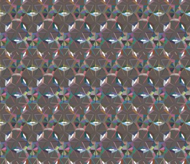 Geometrik şekilli kusursuz desen vektör çizimi