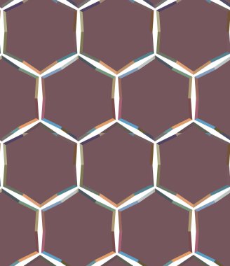 Geometrik şekilli kusursuz desen vektör çizimi