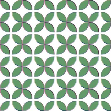 Geometrik şekilli kusursuz desen vektör çizimi