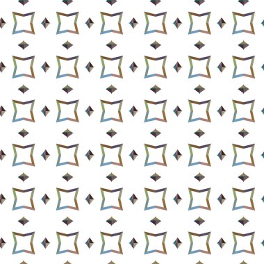 Geometrik şekilli kusursuz desen vektör çizimi