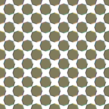 Tekrarlanan geometrik şekilli kusursuz desen, vektör illüstrasyonuName
