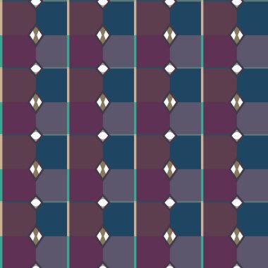 Geometrik şekilli kusursuz desen vektör çizimi