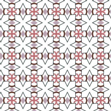 Soyut geometrik şekilli kusursuz desen