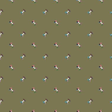 Geometrik şekilli kusursuz desen vektör çizimi