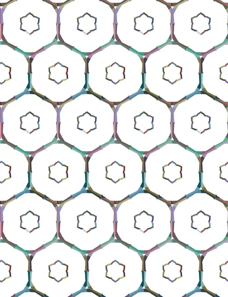 Geometrik Şekilli Kusursuz Desen Vektör Çizimi — Stok Vektör