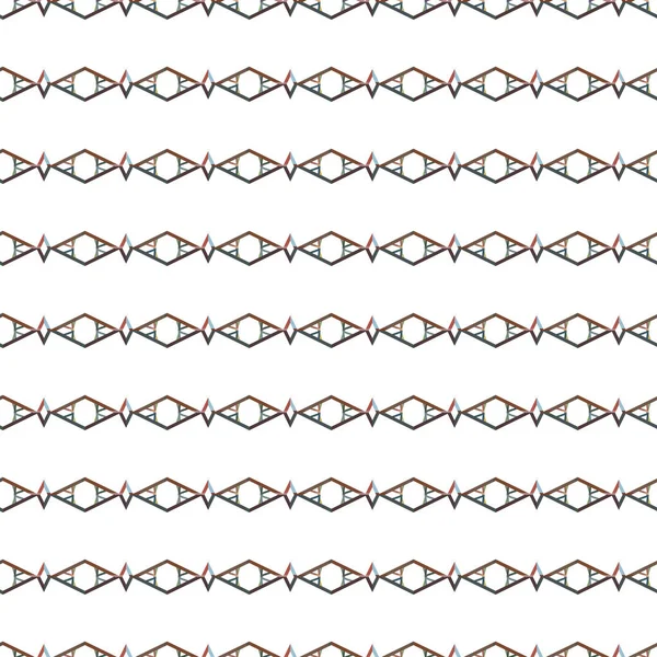 Nahtlose Muster Mit Geometrischen Formen Vektorillustration — Stockvektor