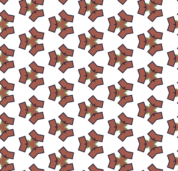 Безшовний Візерунок Геометричними Формами Векторні Ілюстрації — стоковий вектор