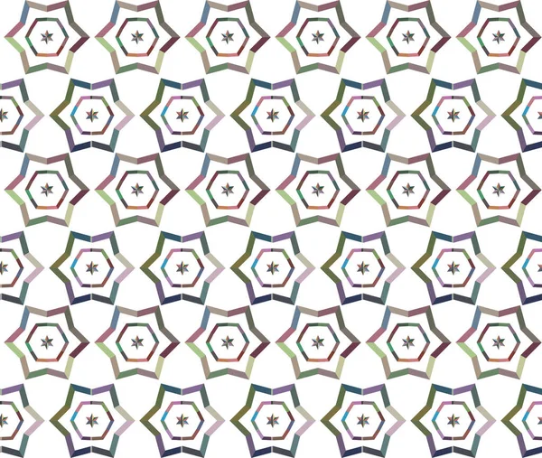 기하학적 장식 스타일의 추상적 인 배경 질감. 바다없는 설계. — 스톡 벡터