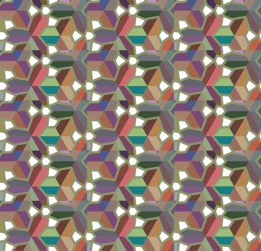 Soyut geometrik şekilli kusursuz desen