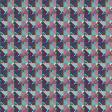 Soyut geometrik şekilli kusursuz desen