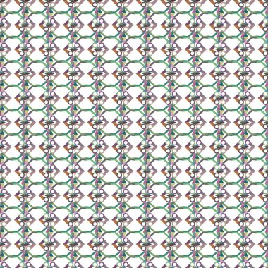 Geometrik şekilli kusursuz desen vektör çizimi