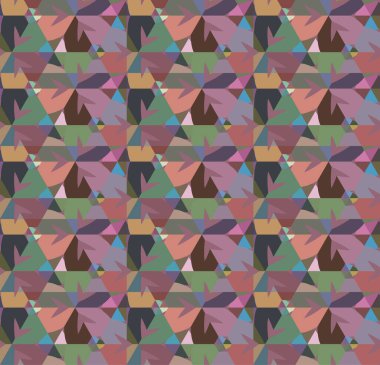 Geometrik şekilli kusursuz desen vektör çizimi