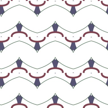 Geometrik şekilli kusursuz desen vektör çizimi