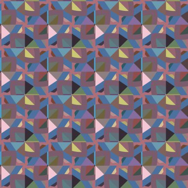 Geometrik şekilli kusursuz desen vektör çizimi