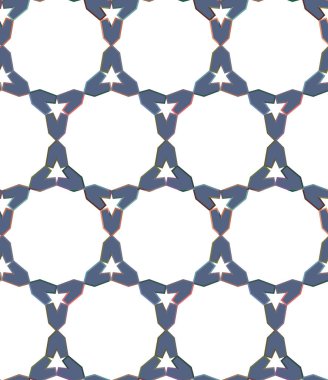 Geometrik şekilli kusursuz desen vektör çizimi