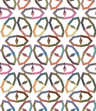 Soyut geometrik şekilli kusursuz desen