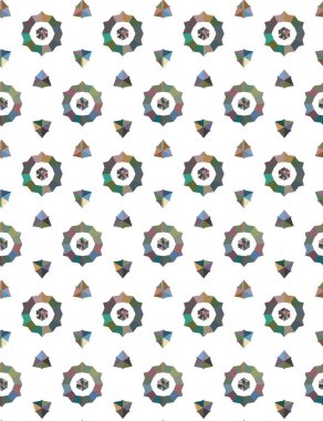 Geometrik süslemeli vektör deseni. Kusursuz tasarım dokusu.