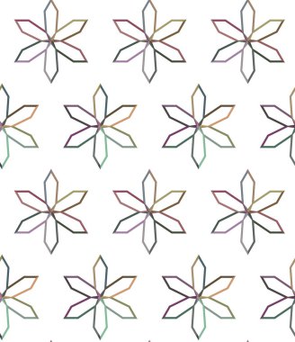 Geometrik şekilli kusursuz desen vektör çizimi