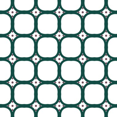 Geometrik şekilli kusursuz desen vektör çizimi