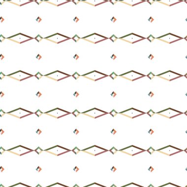 Geometrik şekilli kusursuz desen vektör çizimi