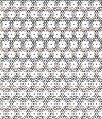 Tekrarlanan geometrik şekilli kusursuz desen, vektör illüstrasyonuName