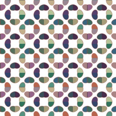 Tekrarlanan geometrik şekilli kusursuz desen, vektör illüstrasyonuName