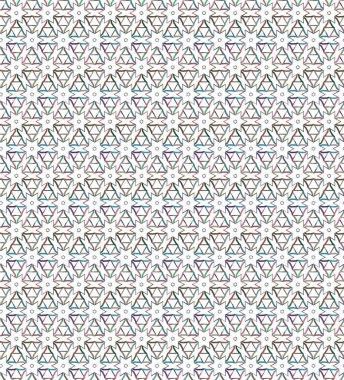 Geometrik şekilli kusursuz desen vektör çizimi