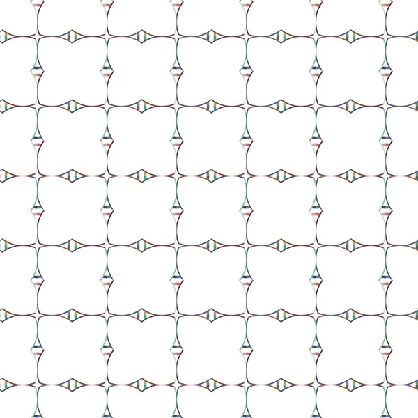Безшовний Візерунок Геометричними Формами Векторні Ілюстрації — стоковий вектор