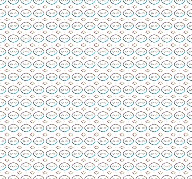 Geometrik şekilli kusursuz desen vektör çizimi