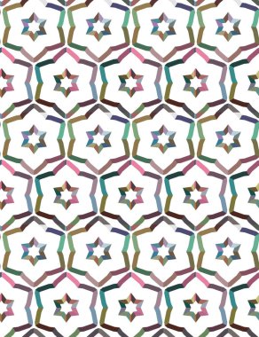 Soyut geometrik şekilli kusursuz desen
