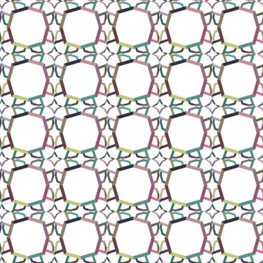 Tekrarlanan geometrik şekilli kusursuz desen, vektör illüstrasyonuName