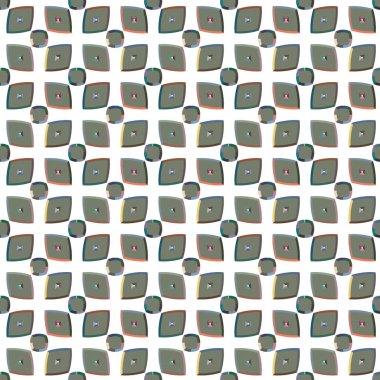 Tekrarlanan geometrik şekilli kusursuz desen, vektör illüstrasyonuName