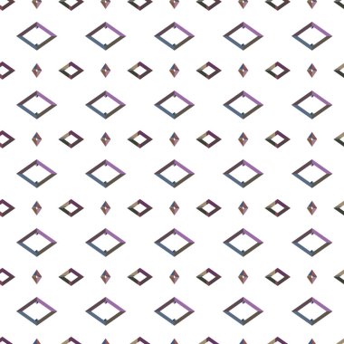 farklı geometrik şekillere sahip soyut, pürüzsüz desensiz vektör çizimi