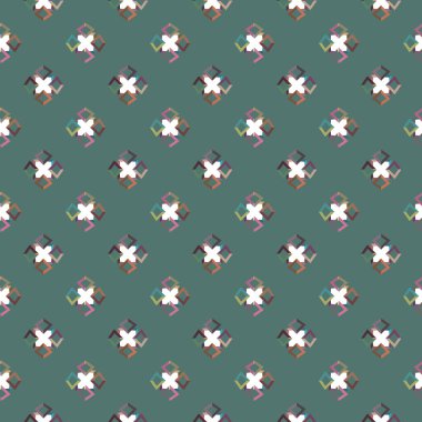 Soyut geometrik şekilli kusursuz desen