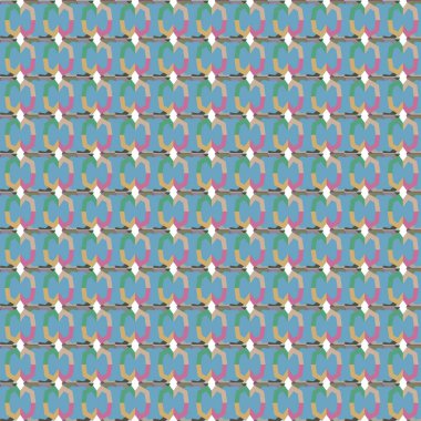 Tekrarlanan geometrik şekilli kusursuz desen, vektör illüstrasyonuName