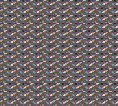 Geometrik şekilli kusursuz desen vektör çizimi