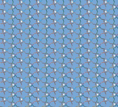 Soyut geometrik şekilli kusursuz desen
