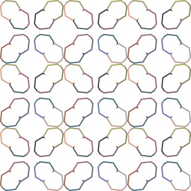 Soyut geometrik şekilli kusursuz desen
