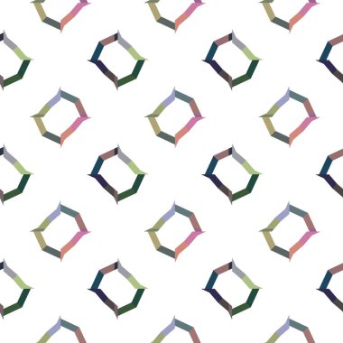 Geometrik şekilli kusursuz desen vektör çizimi