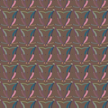 Geometrik şekilli kusursuz desen vektör çizimi