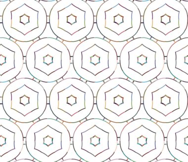 Geometrik şekilli kusursuz desen vektör çizimi