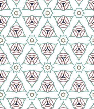 Geometrik şekilli kusursuz desen vektör çizimi